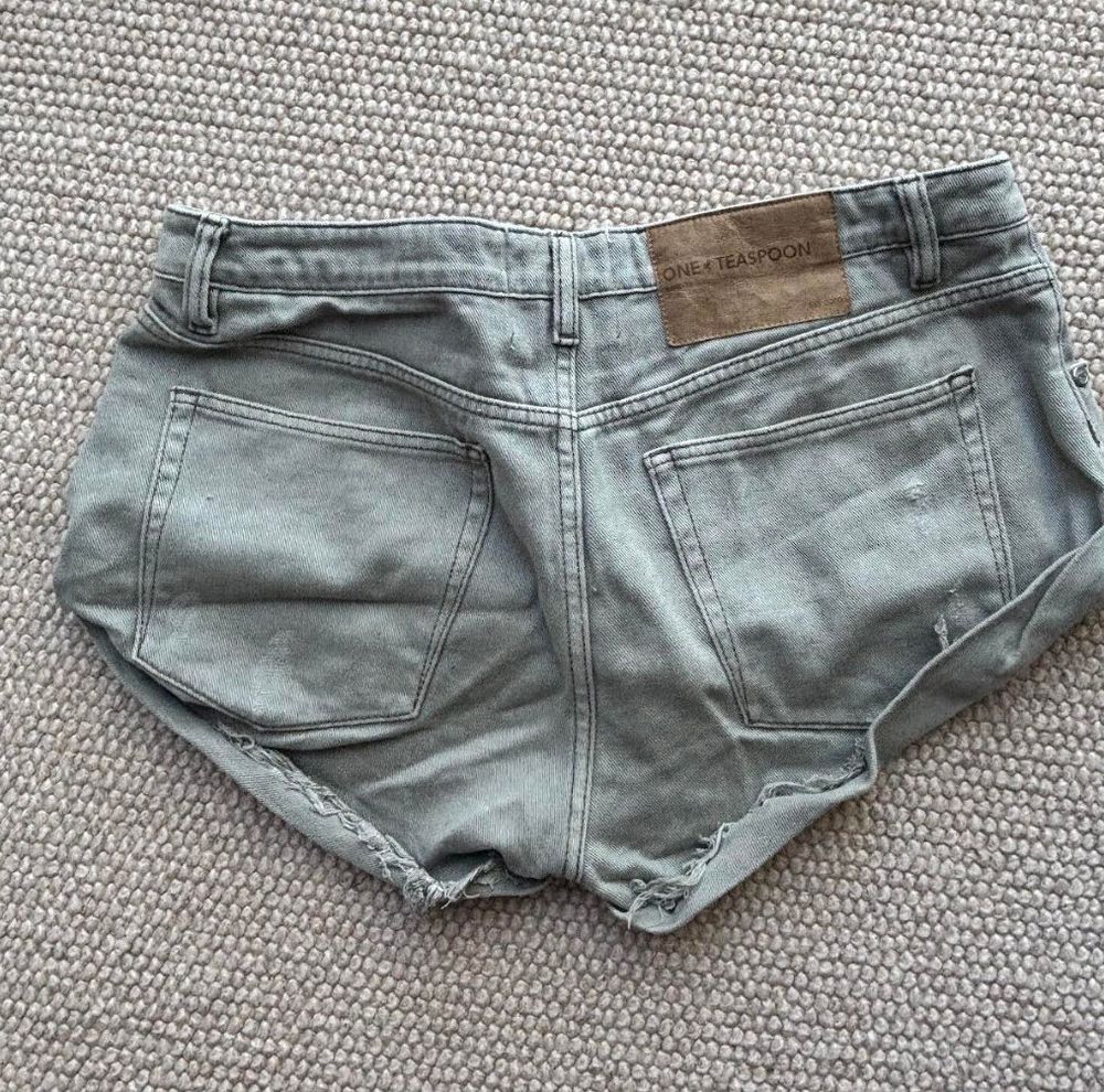 One Teaspoon green Denim Shorts