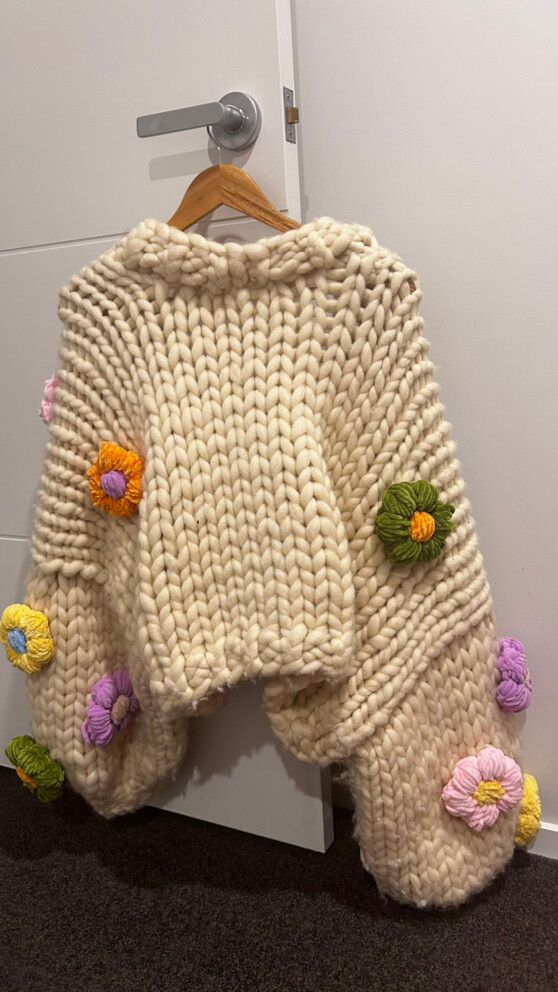 Unique Hand Knitted Cardigan