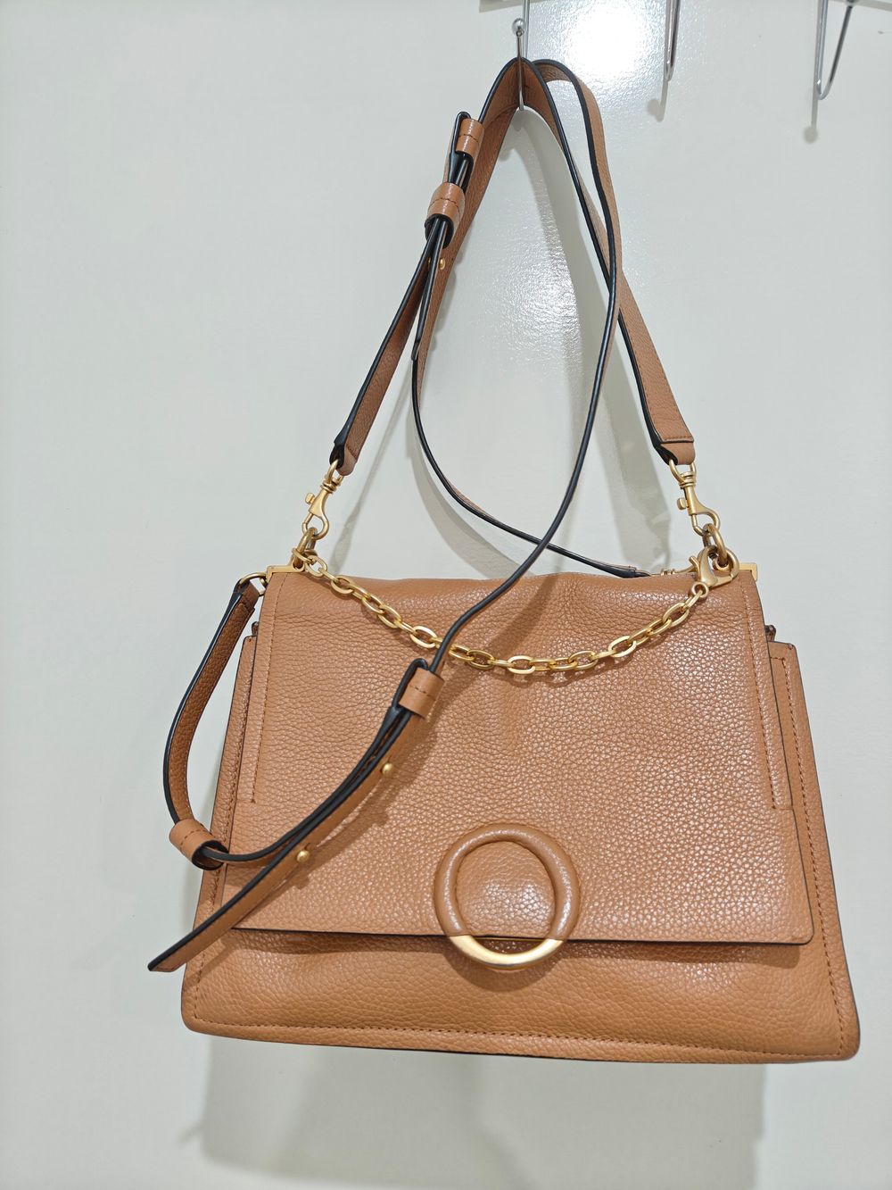 ✨ OROTON Elina Leather Shoulder Bag – Tan / Camel ✨