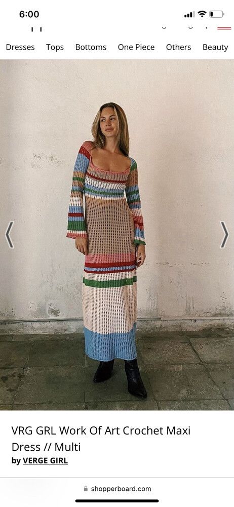 vrg grl work of art crochet maxi dress Vrg Grl Work of Art Crochet Maxi Dress