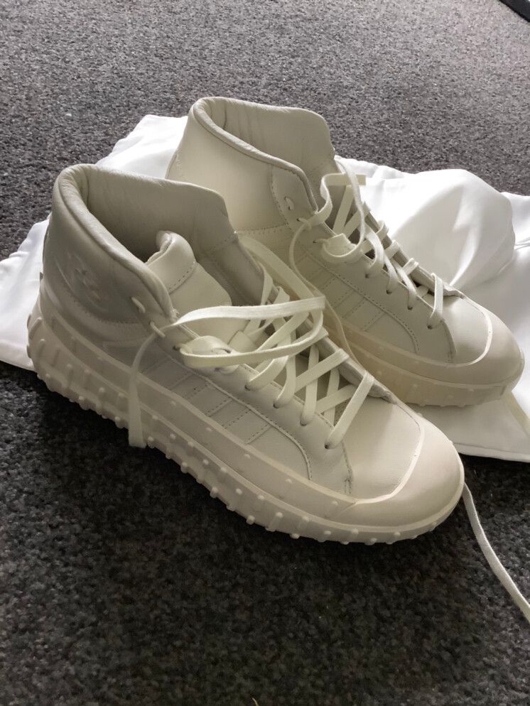 Y-3 Adidas high top leather sneakers