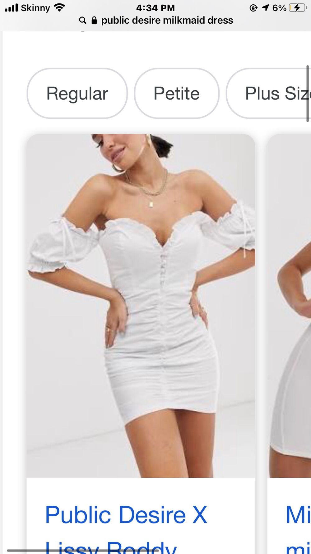 strapless open back dress Havena Anglaise Mini Dress Sage main image 0
