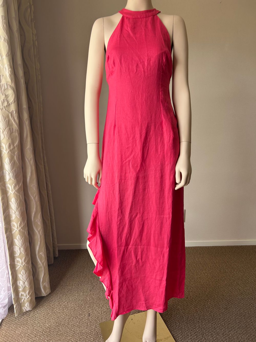 chinese dress ladies Long sleeves spring linen dress women 4826 – Xiaolizi