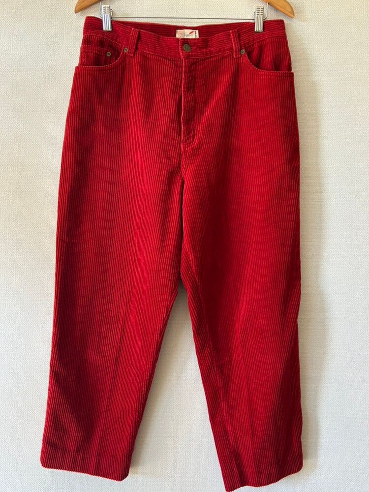 Vintage Blase Sport Red Corduroy Pants Size 14