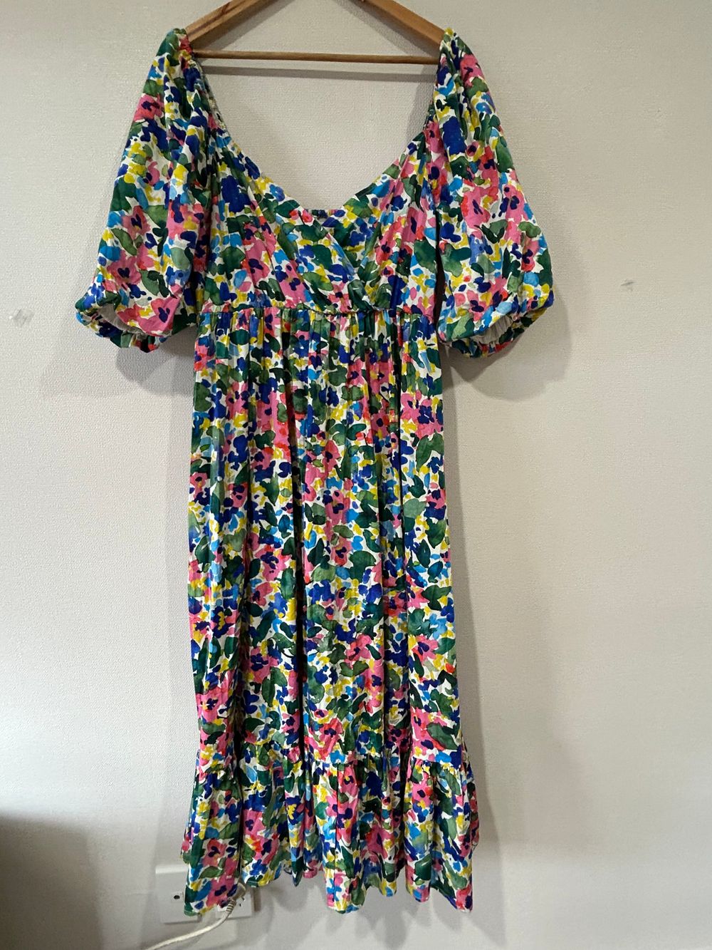 Organi Cotton Floral Maxi Dress