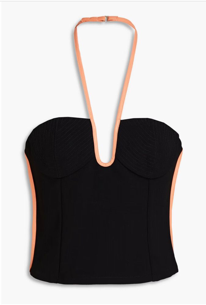 Paris Georgia Black Halterneck Top
