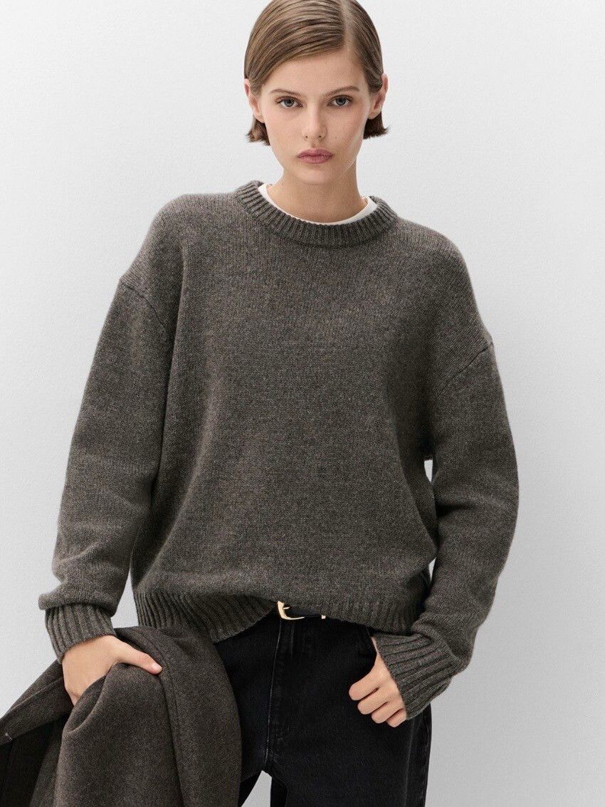Merino Wool Crew Neck Knit