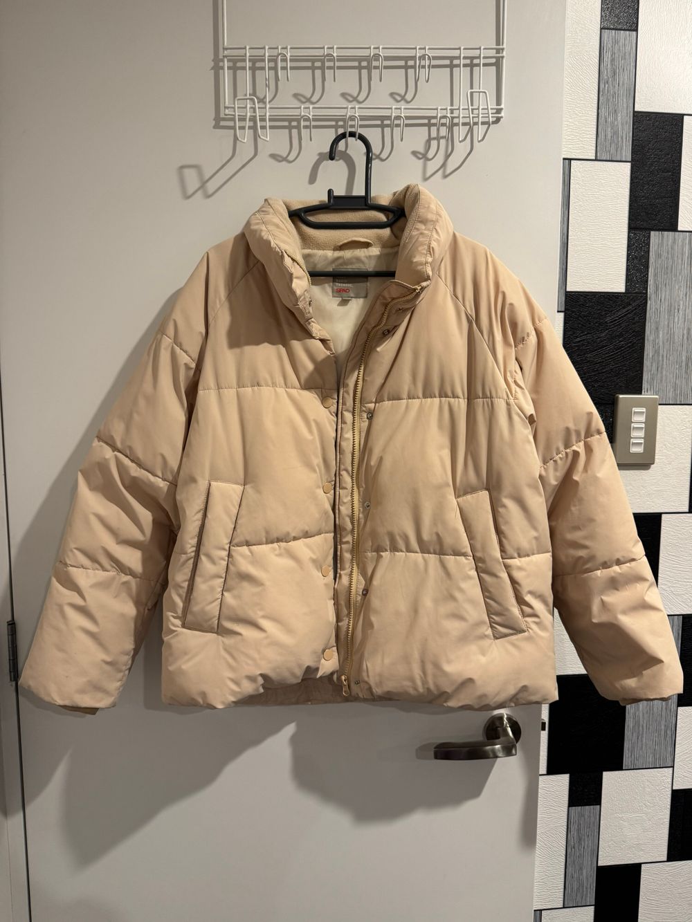 Beige Puffer Jacket