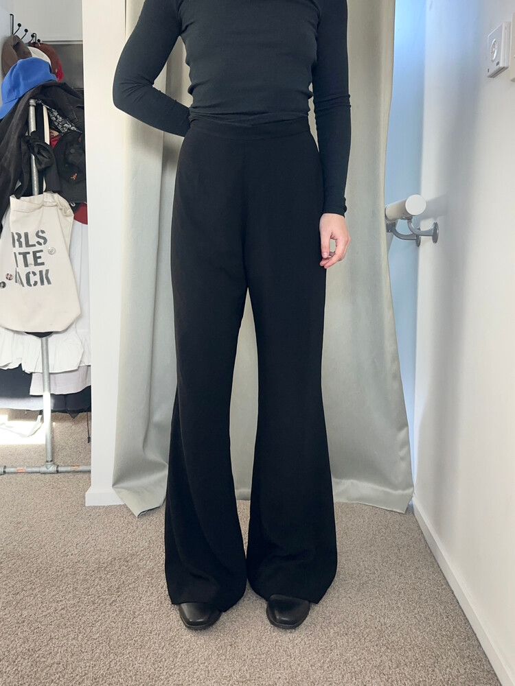 Liam Black High Waisted Flare Pants
