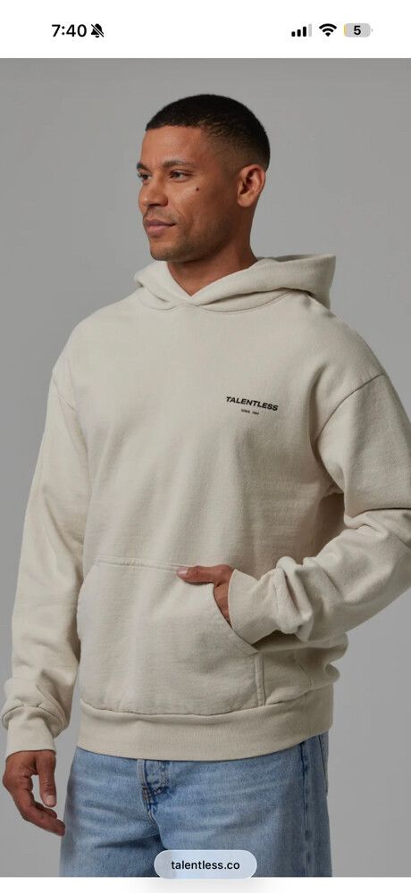 Talentless Beige Hoodie