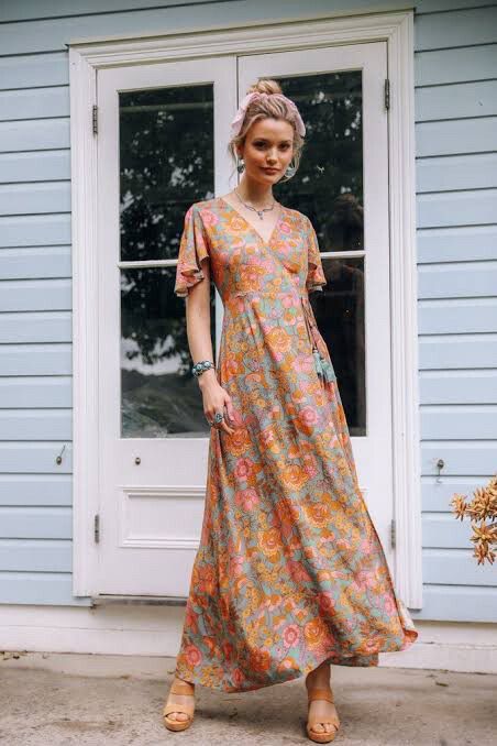 chinese dress ladies Songbird Georgette Dress In Lilac PC725 – Pinkcloset main image 0