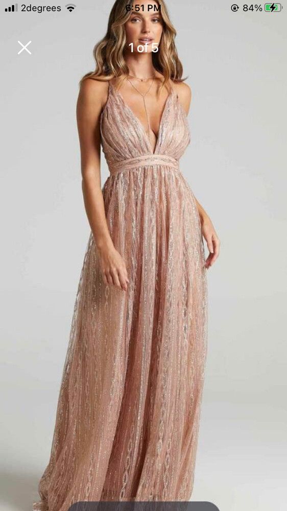 Luxxel - Pink/nude Formal Dress Brand New on Designer Wardrobe Luxxel - Pink/nude Formal Dress Brand New on Designer Wardrobe