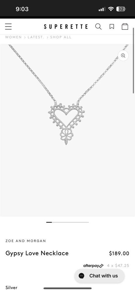 gypsy heart necklace