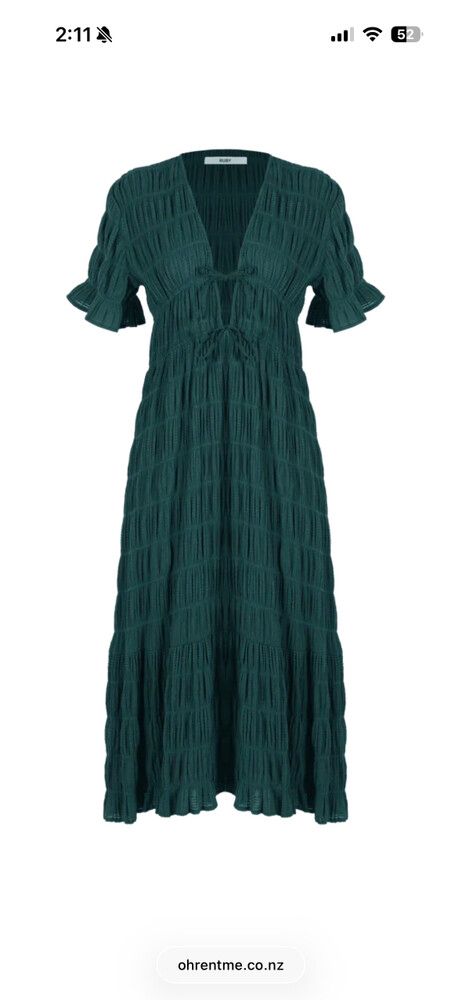 RUBY Mirella Green Midi Dress