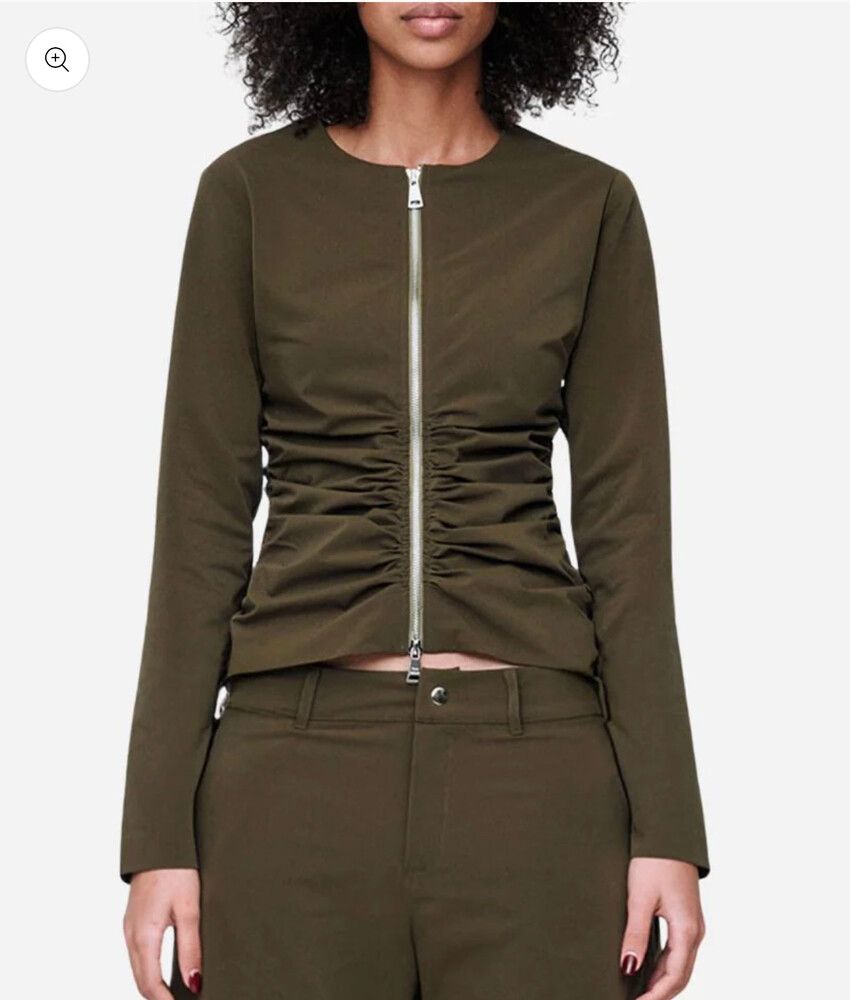 Wynn Hamlyn Long Sleeve Zipper Top