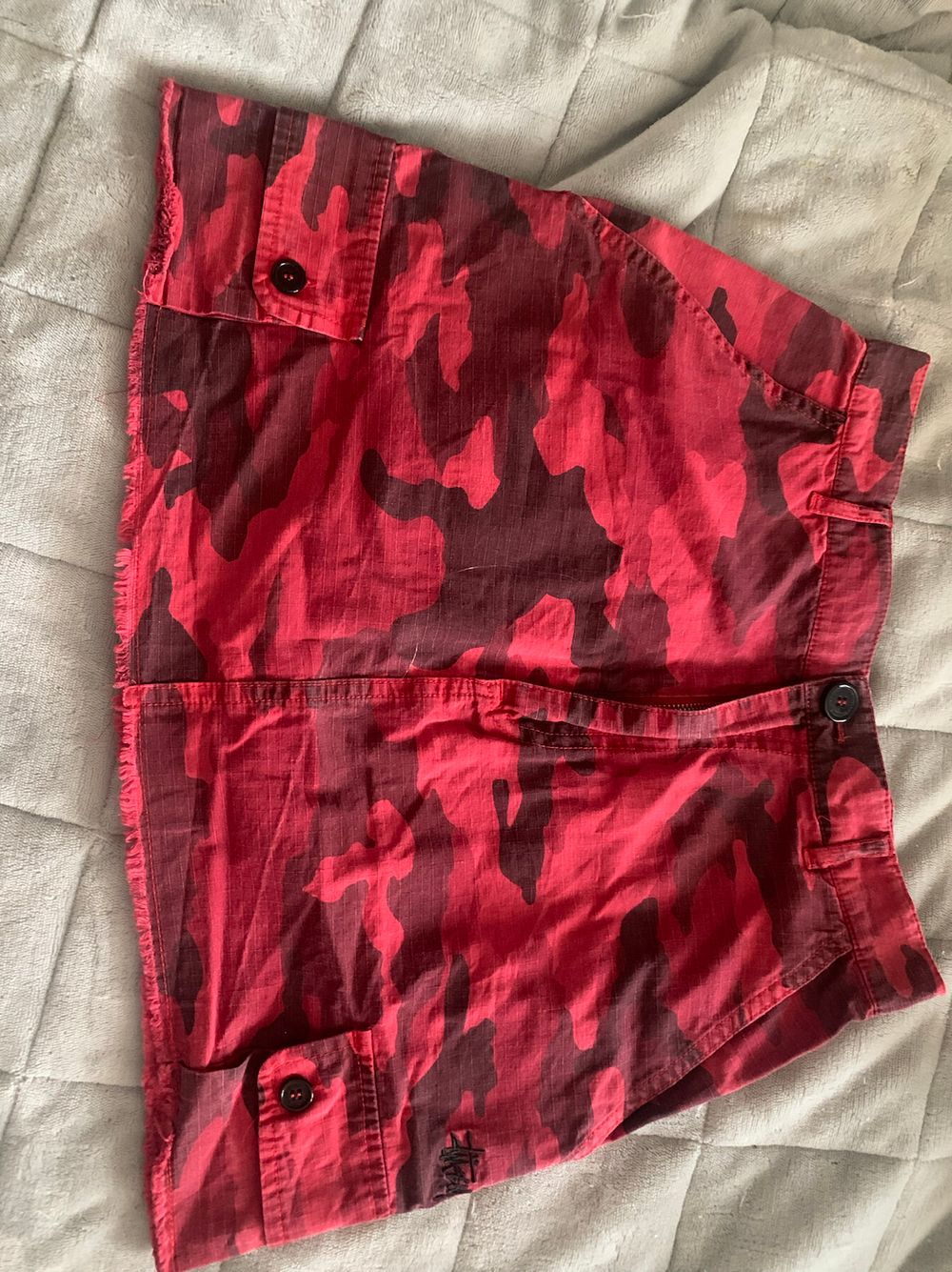 Stussy Red Camp Skirt