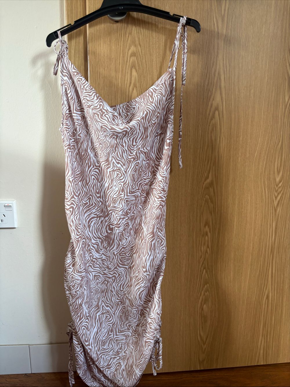 Glassons Brown Zebra Print Midi Dress