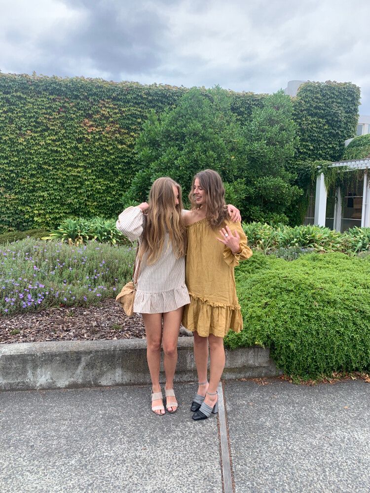 Country Road - Country Road Ruffle Dress - Mustard on Designer Wardrobe Country Road - Country Road Ruffle Dress - Mustard on Designer Wardrobe