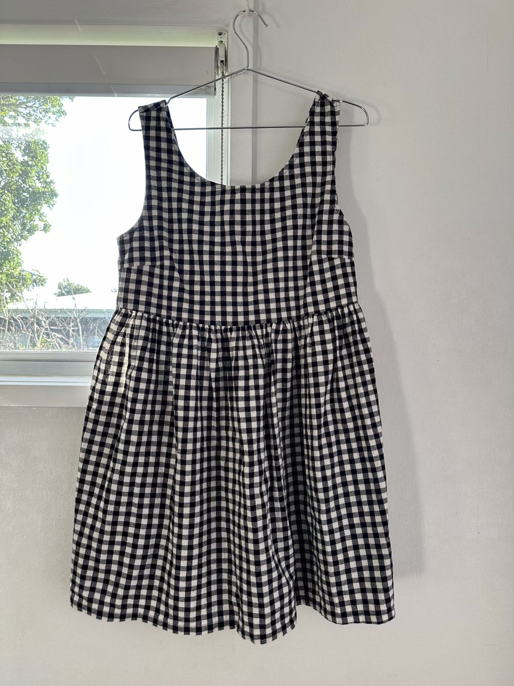 Better Days Black White Gingham Dress