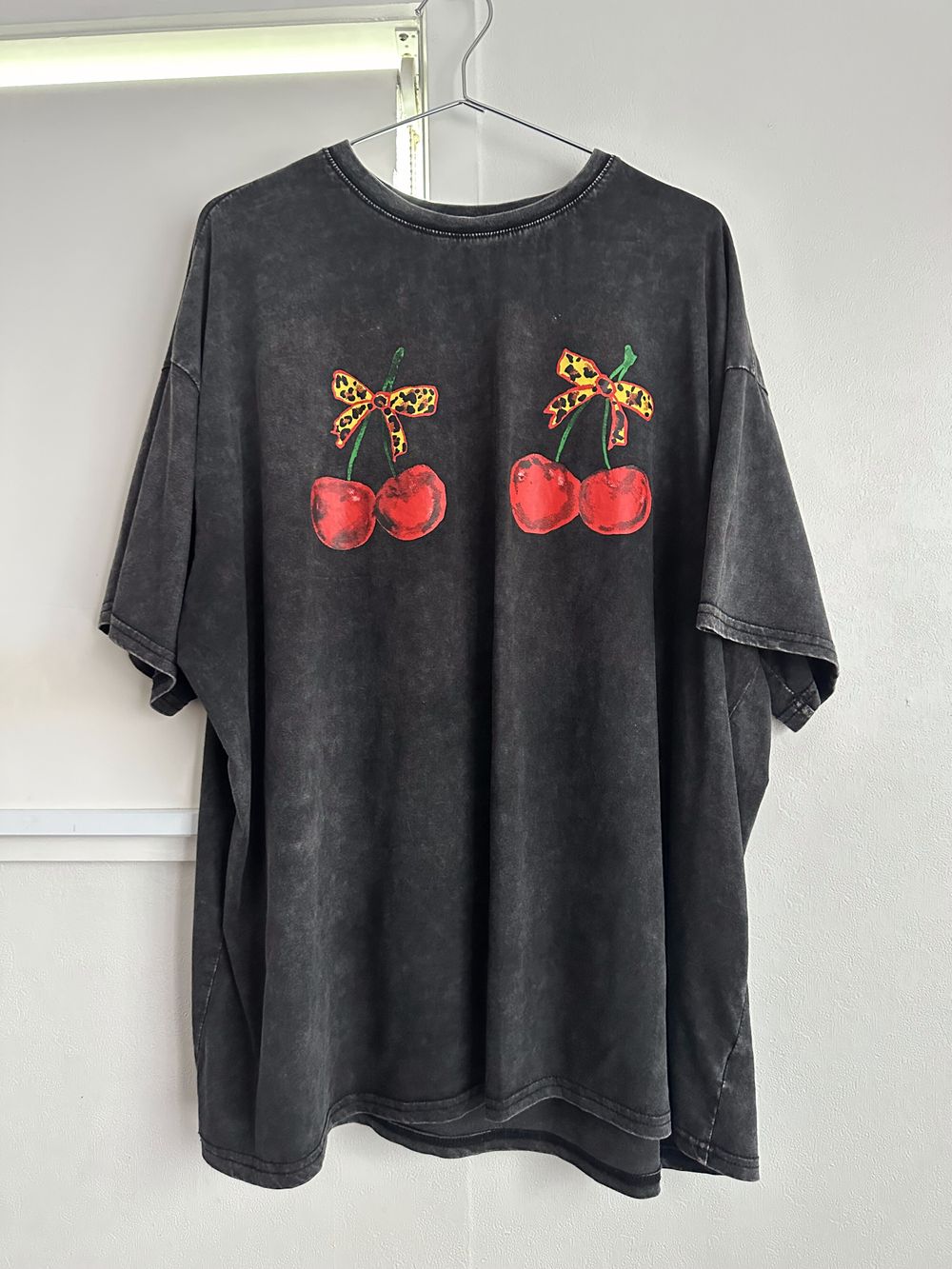 By Frankie Black Cherry Graphic T-Shirt