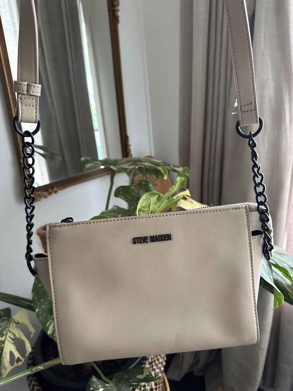 Steve Madden Beige Crossbody Bag