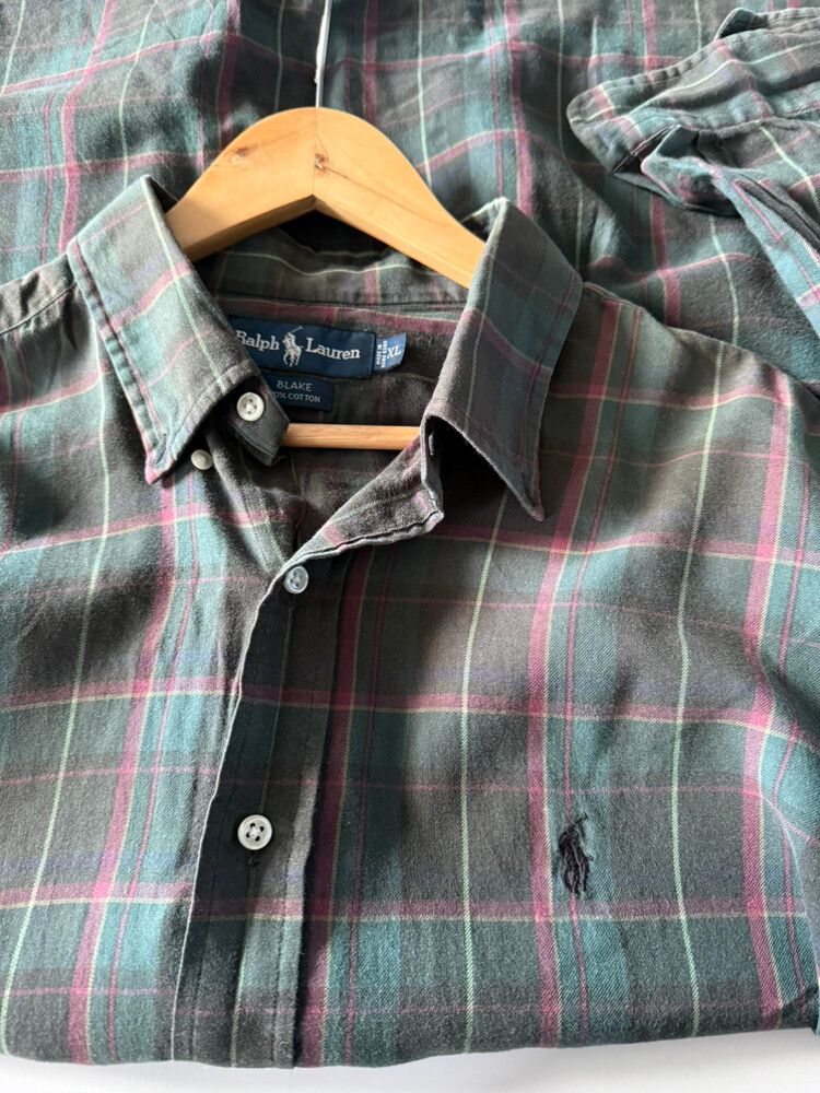Ralph Lauren Green Plaid Shirt