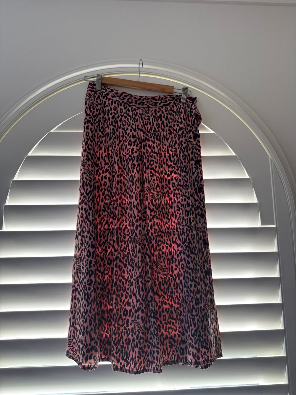 Zadig & Voltaire Pink Leopard Print Skirt