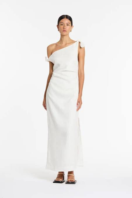 chinese dress ladies SIR. White Atacama One Shoulder Dress