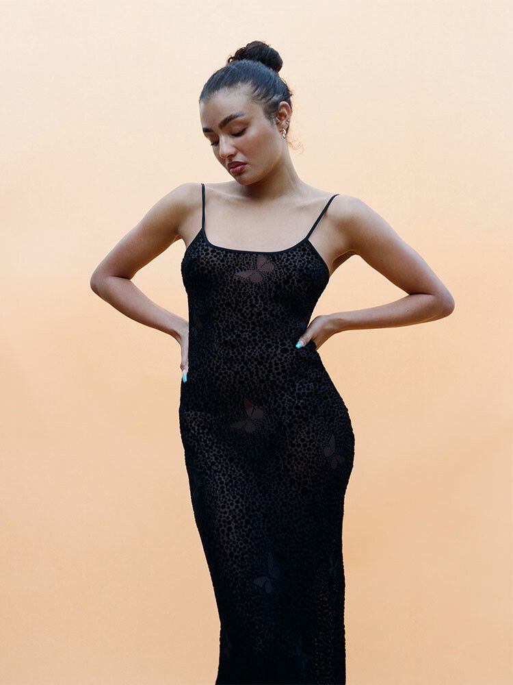 Realisation Par - Alana Dress in Luna Butterfly on Designer Wardrobe