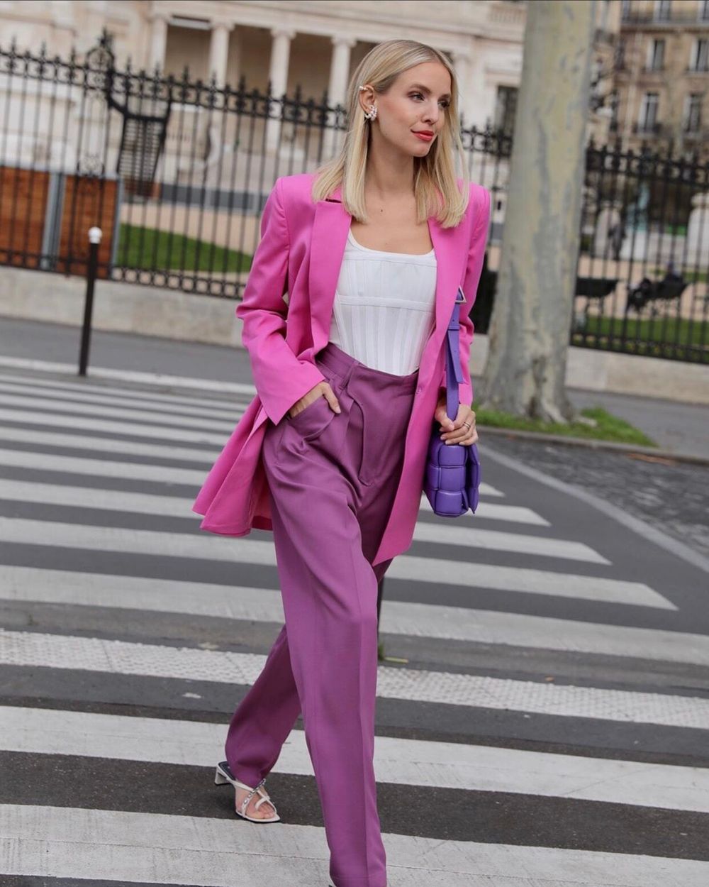 aje Fuschia Allégro Blazer