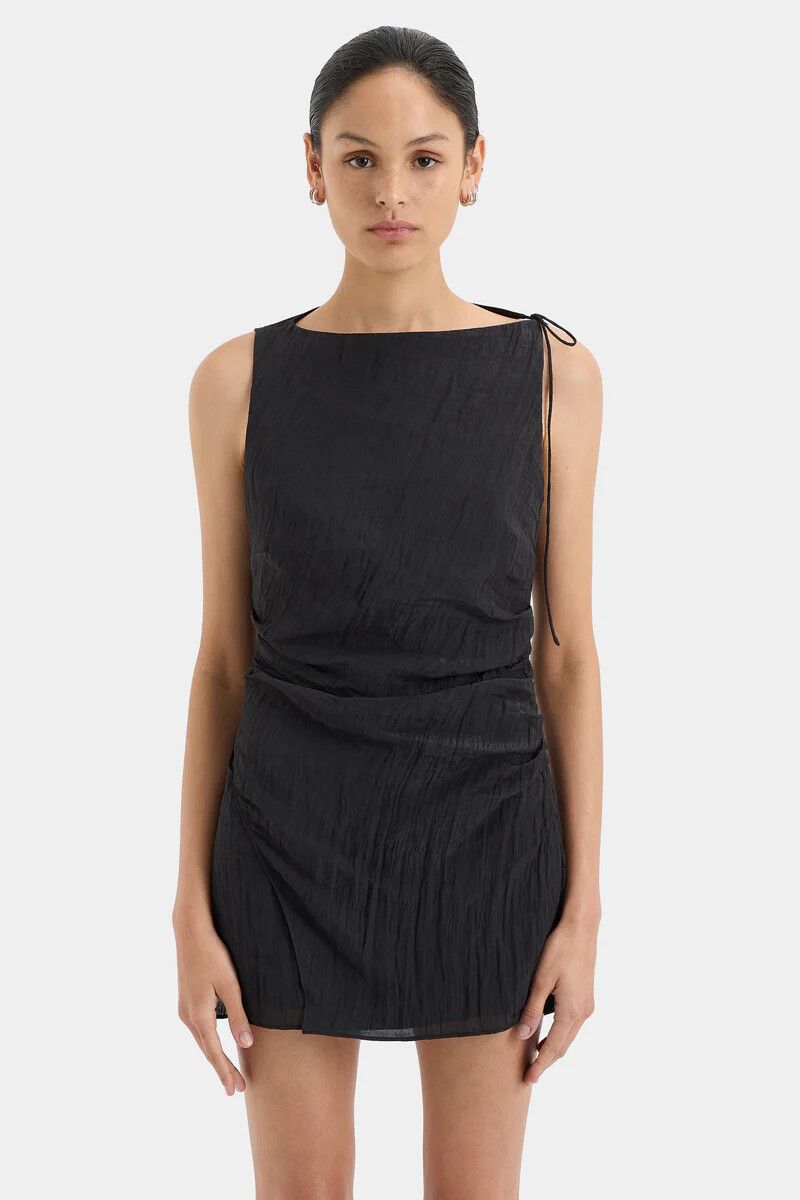 knee length dresses for ladies Hire Sir the Label Ligera Mini Dress Blue Size 8 – lonedresshire