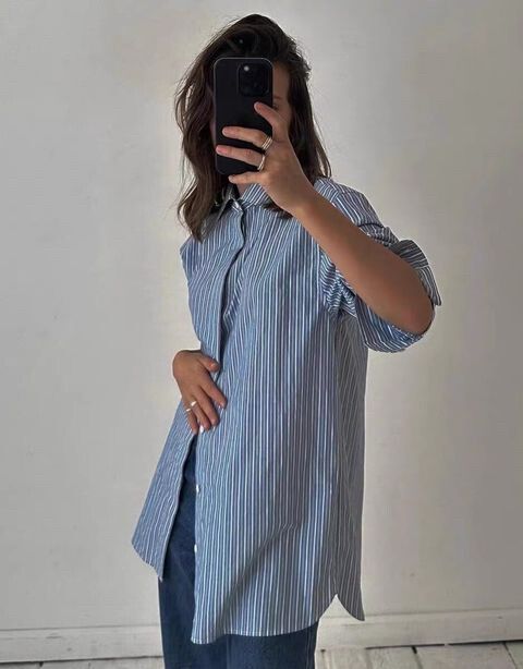 Homme Shirt - Blue Stripe