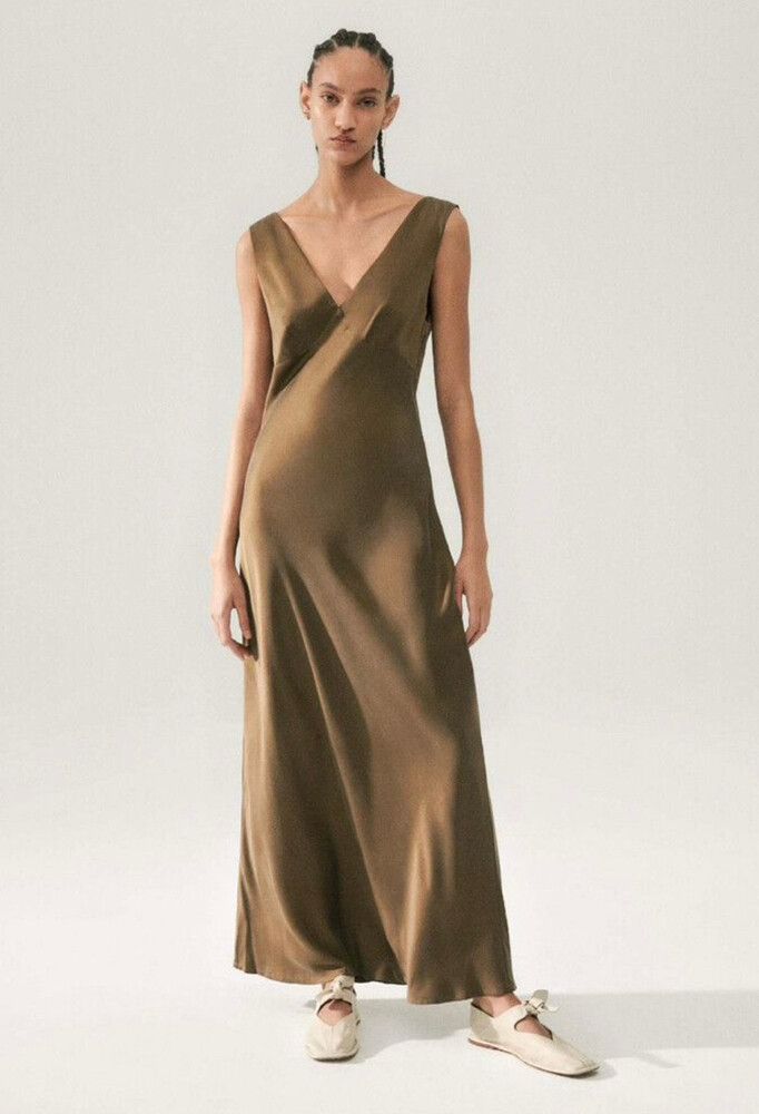 green emerald velvet dress LAUNDRY One Shoulder Long Dress w/ Tags main image 1
