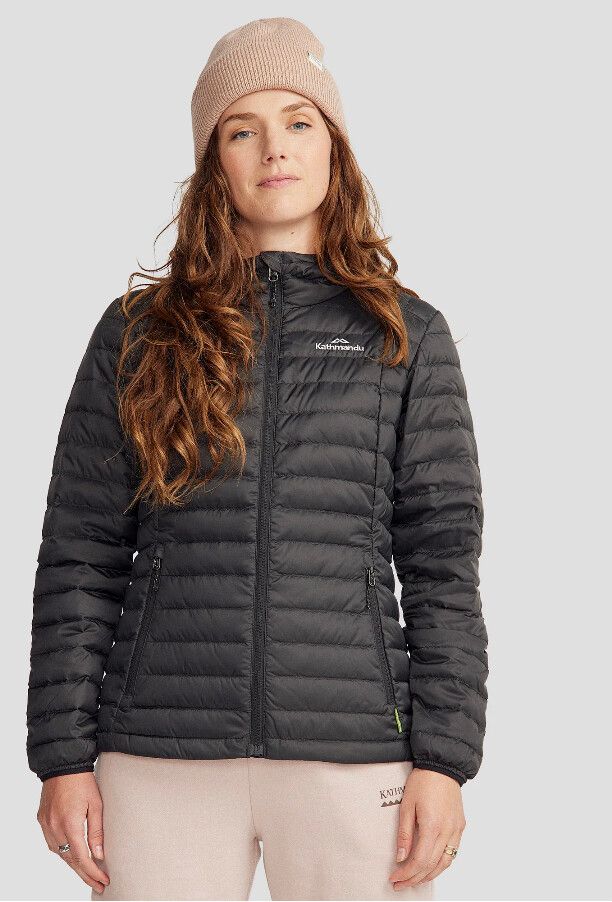 Women's Heli Hooded Down Jacket - Black