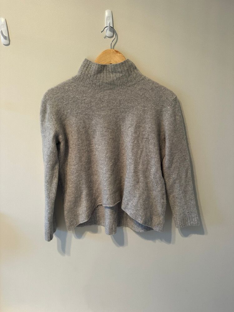 sass & bide - cashmere mock neck sweater - grey