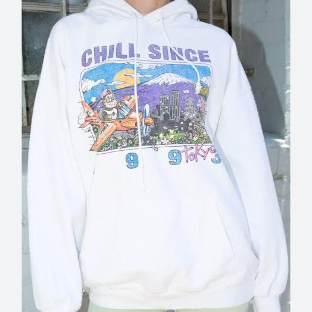 Brandy Melville Chill Since White Hoodie