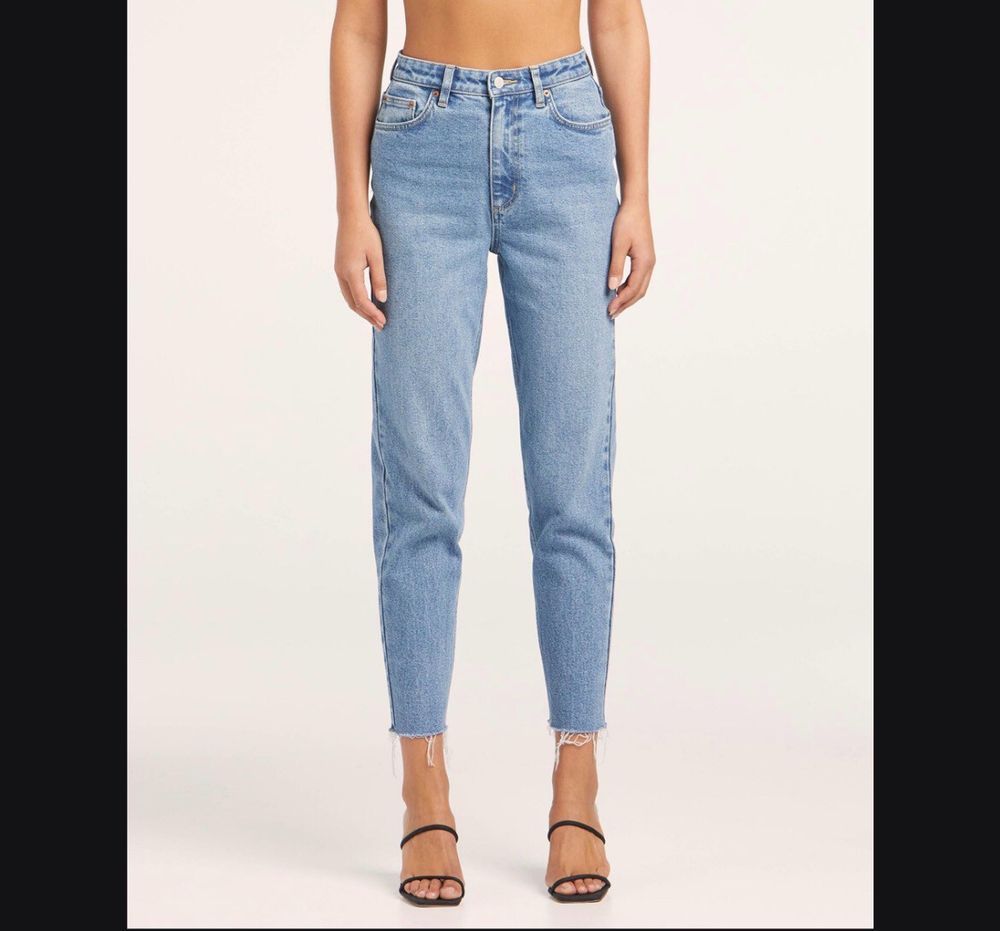Lee Blue Frayed Hem Jeans