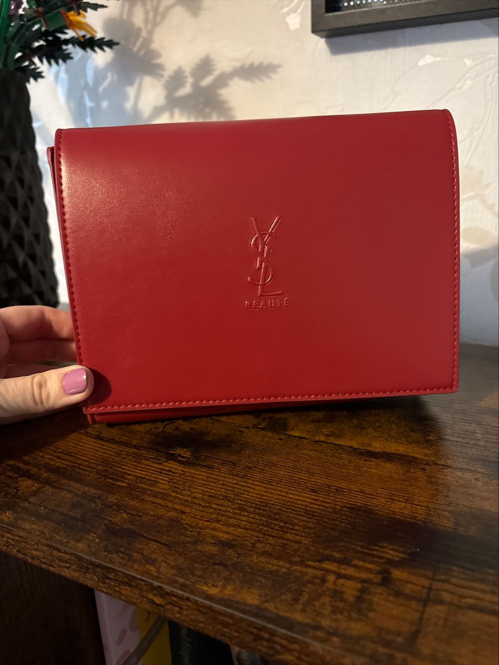 YSL Red Clutch Bag