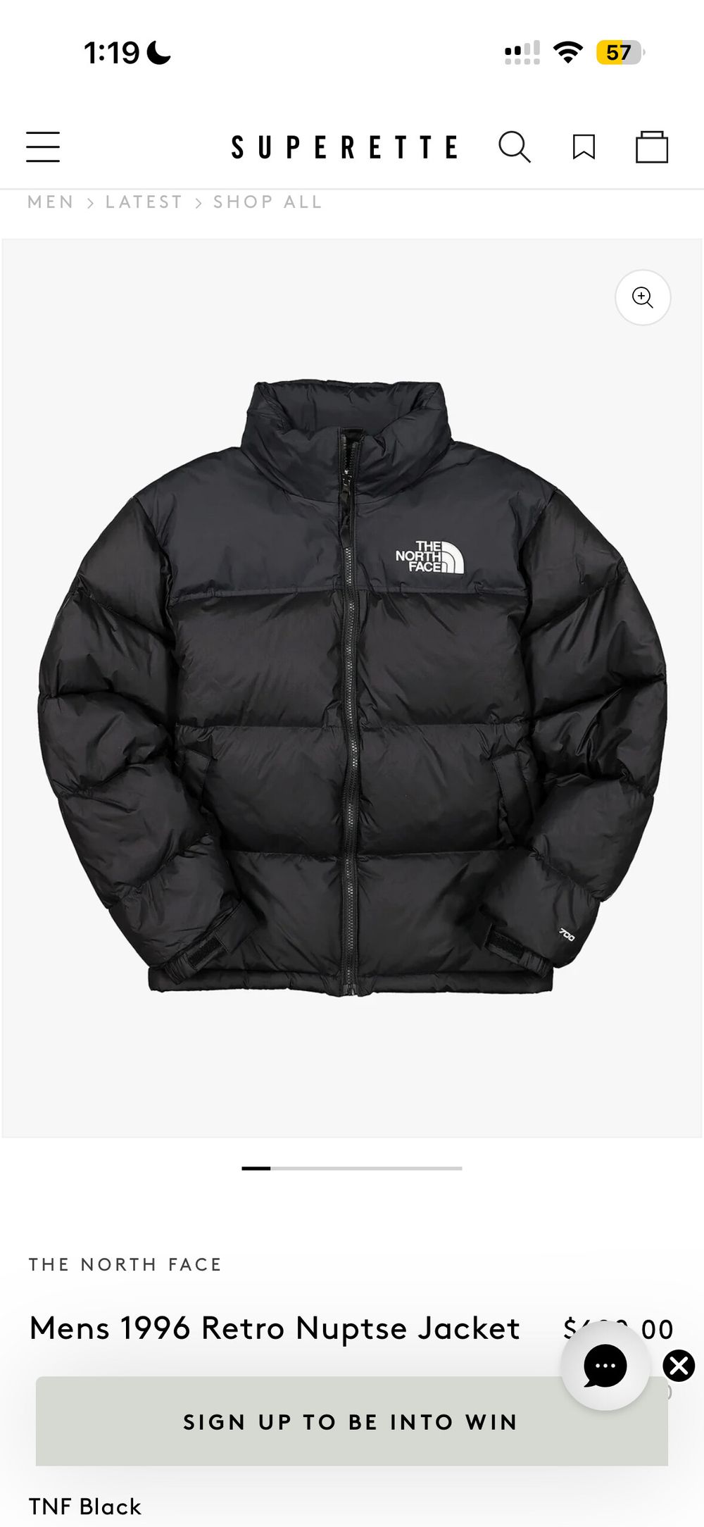 The North Face Black Puffer Jacket