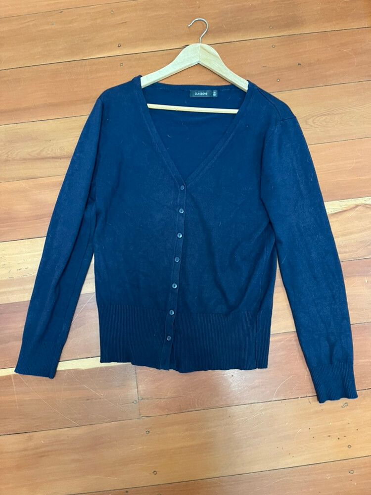 Glassons Navy Cardigan Size 16