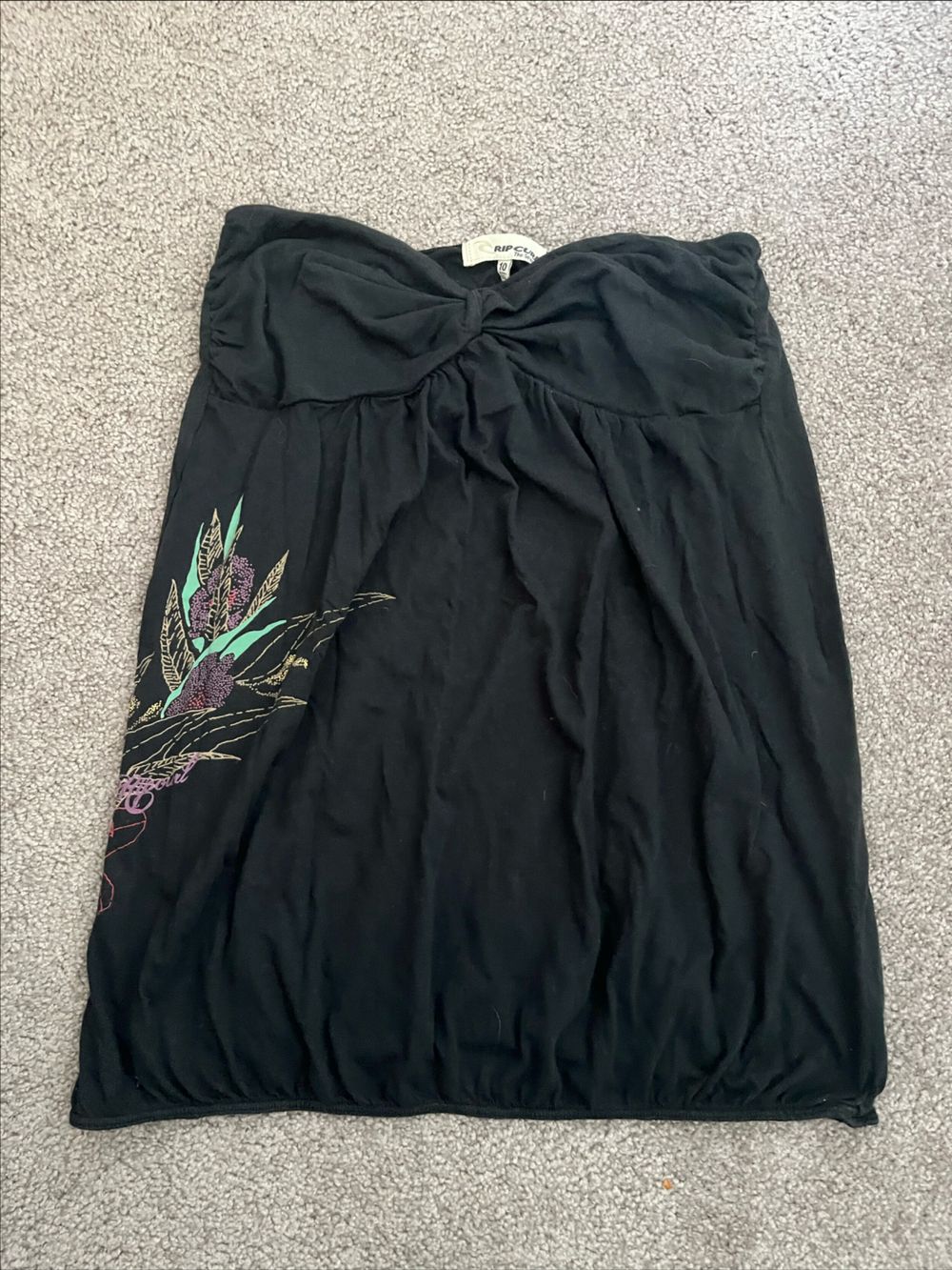 Rip Curl Black Tube top y2k