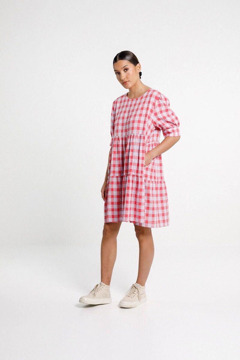 Thing Thing Swivel Dress - Check Mate