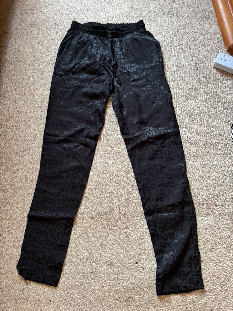 Max Black Animal Print Pants