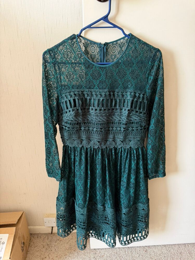 Asos Green Lace Dress