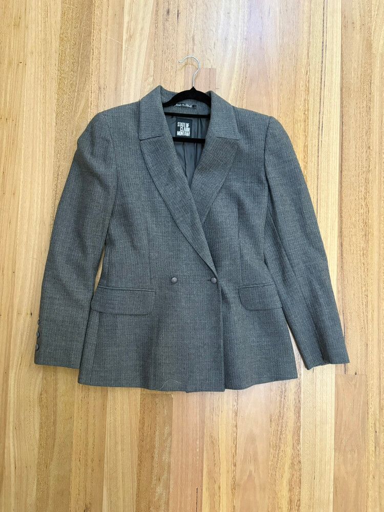 Vintage State Of Claude Montana Grey Blazer