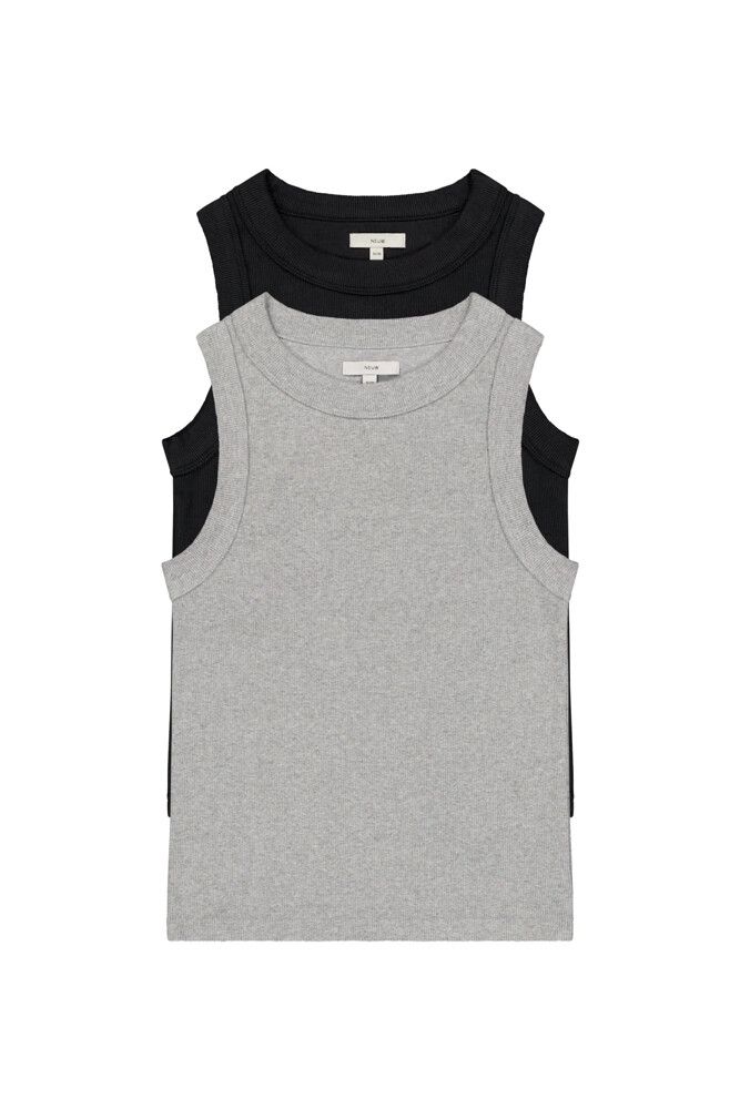 Neuw grey ribbed tank