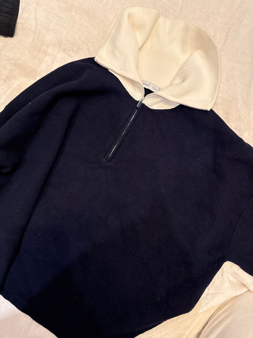 MNG Navy Half-Zip Jumper