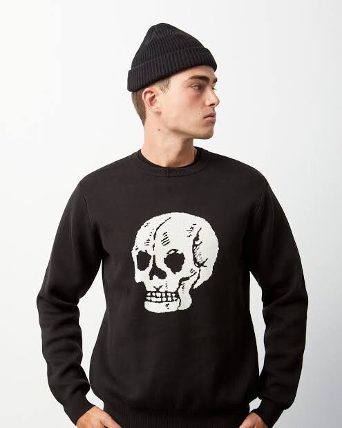 I Love Ugly Skull Knit Sweater