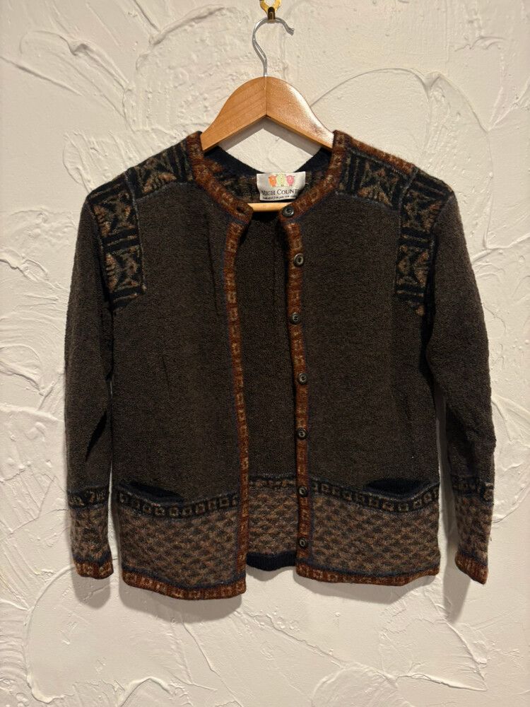 NZ High Country wool nordic Cardigan