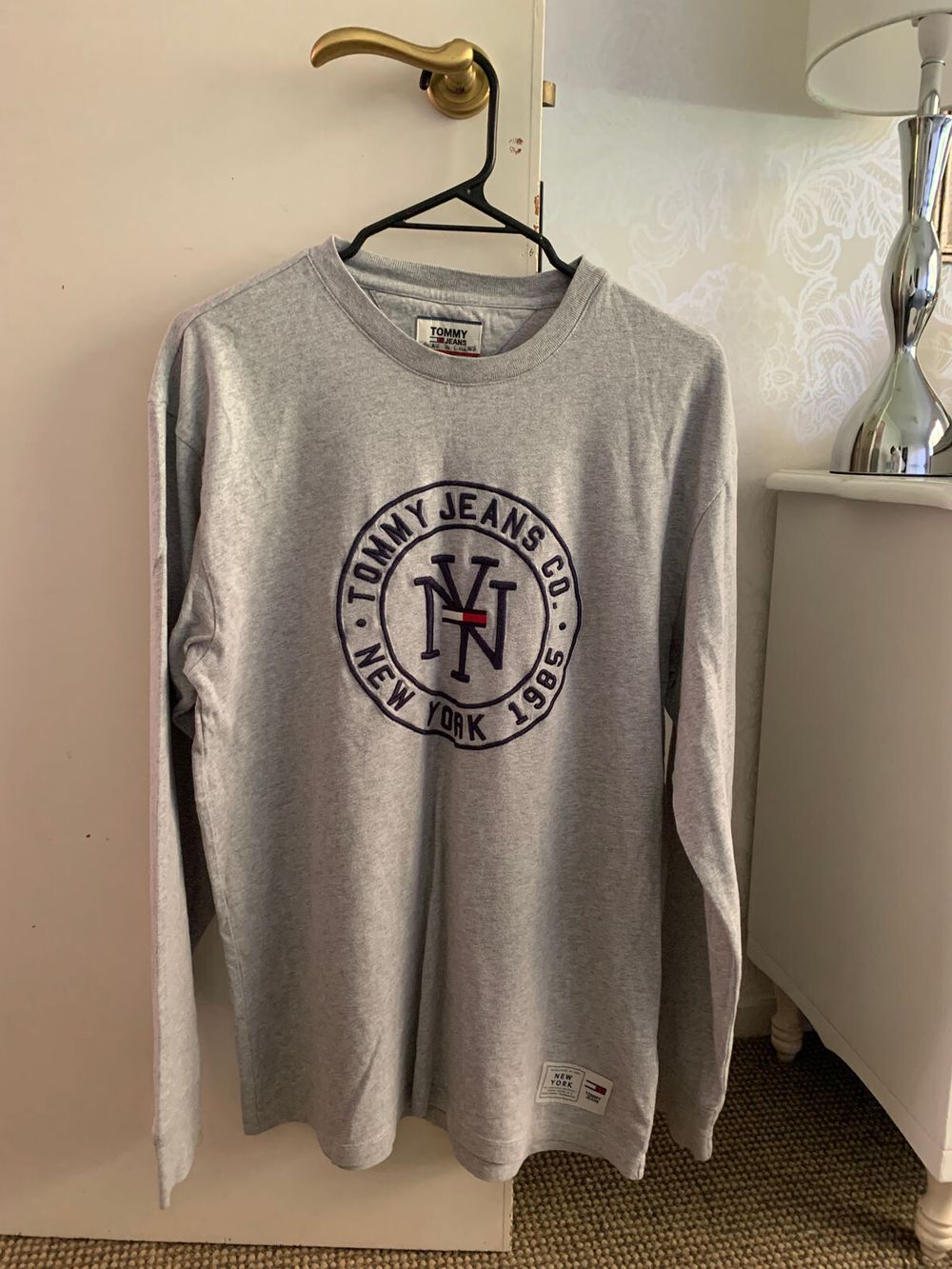 Tommy Jeans Grey Long Sleeve Top